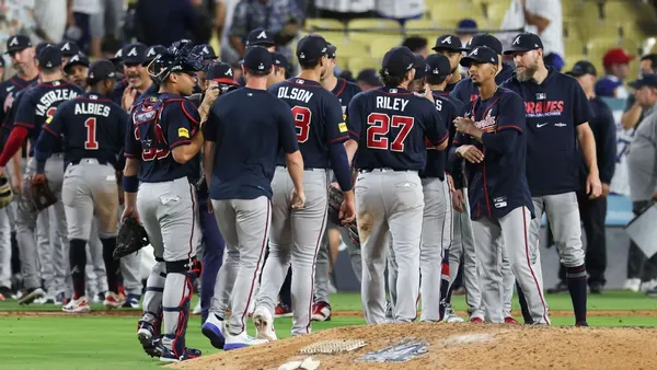 img of Braves even NLDS series against Dodgers with 3-2 victory