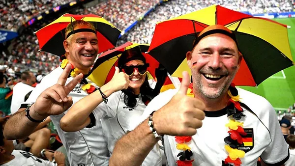img of German World Cup fan breaks down in tears after being blown away by kind...