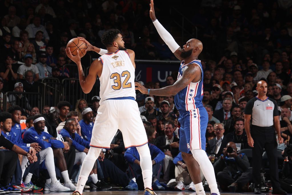 LeBron moonlights at center, helps limit Towns in...