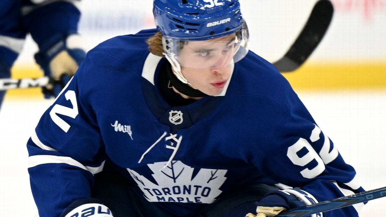 No. 1 overall pick McKenna, 18, makes NHL debut in...