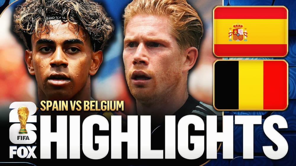 img of Spain vs Belgium Highlights 🌎🏆 2026 FIFA World Cup™ | Quarterfinals -...