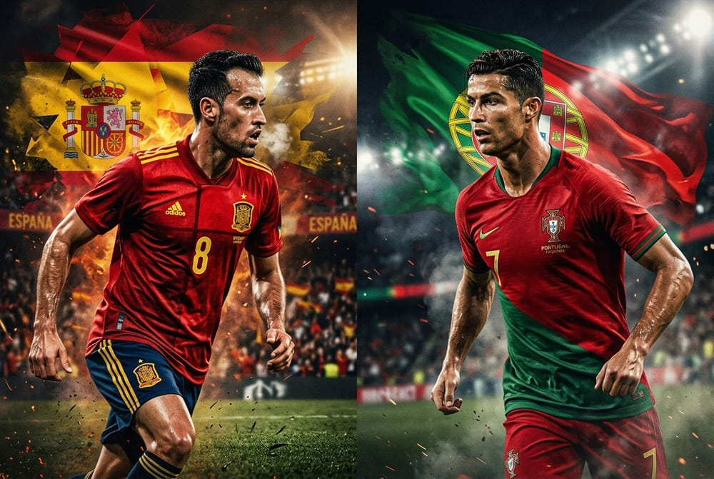 img of World Cup 2026: Will Spain and Portugal set up last-16 tie? - BBC